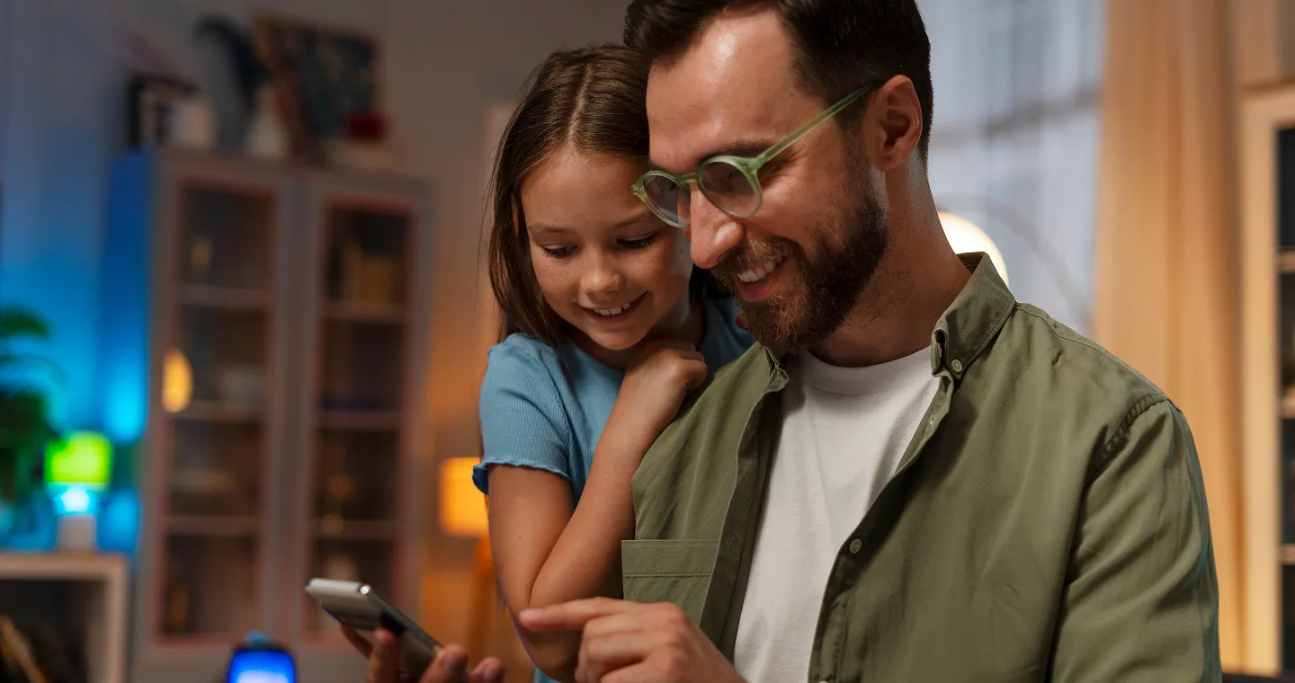 Father and child together